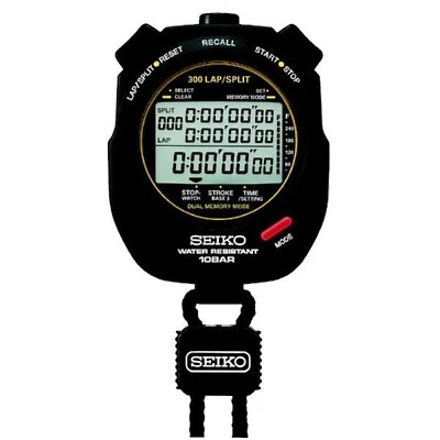 Reloj SEIKO Cronómetro Swimming Master SVAS009 Cuarzo Negro Foto 1 de 4