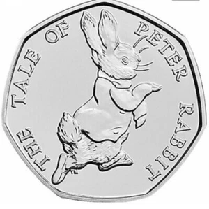 Rare Peter Rabbit 50p Coin - Picture 1 of 1