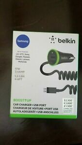 Belkin Boost Up 17W 3.4A USB Car Charger for LG Huawei Sony HTC Google Lenovo 
