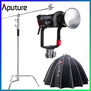 Aputure LS 600d 600W Daylight 5600K LED Video Light + Light Dome III + C Stand - Picture 1 of 12