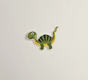Green Dinosaur Embroidered Patch For Clothes Repair Accessories Cute Embroidery - Picture 1 of 7