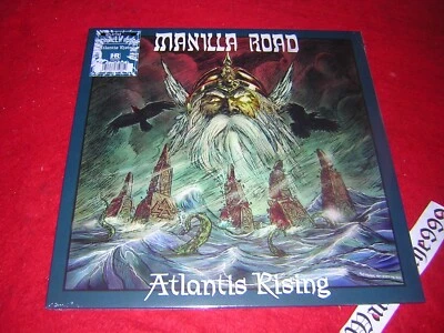 Manilla Road - Atlantis Rising, HRR270 Splatter Blue/white Vinyl LP 2022 - Bild 1 von 3