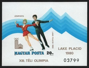 Ungarn 1979 - Mi-Nr. Block 140 B ** - MNH - Olympia Lake Placid - Imagen 1 de 1