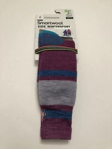 Smartwool Kid’s Wintersport Stripe Ski Socks - Merino Wool, Over the Calf Size M - Picture 1 of 6