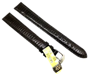 Bracelet De Montre De Kaufmann XL Lézard 14 Mm Brun Foncé Extra Long / 82 - Imagen 1 de 5