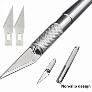 Cortador de cuchillos utilitario de precisión con hoja de acero reemplazable herramienta artesanal de seguridad - Imagen 1 de 9