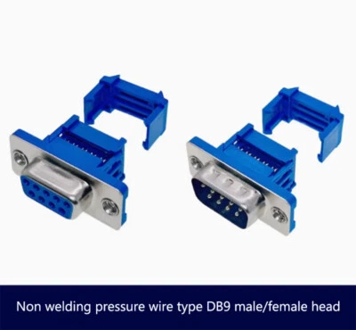DB9 Serial Port Pressure Type Male/Female Head 9-Pin 232 COM Compression Cable - Image 1 of 4