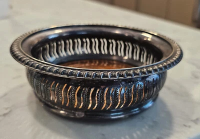 Antique Barker Ellis Silver Plate Wine Coaster Birmingham England 19th Century - Image 1 of 4