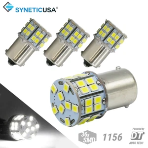 Syneticusa 4X 40W 6000K White LED 1156 RV Camper Trailer Interior Light Bulbs - Picture 1 of 5