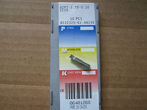 ISCAR GIPI 2.70-010 IC20 GD 0,1063" WDT Hartmetall Doppelend-Nuteinsatz NEU!! - Bild 1 von 2