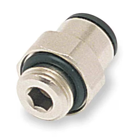 Adaptador Push-Fit Legris 3101 12 13, tamaño de tubo de 12 mm, latón, plata, paquete de 10 Foto 1 de 1