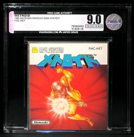 VGA 9.0 Unused Metroid Japanese Version 1986 Famicom Disk System