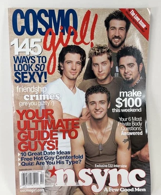 Cosmo Girl Magazine Y2K February 2002 NSYNC Justin Timberlake 2000s Love Issue Foto 1 de 4