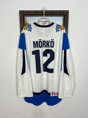 Finland Nike Ice Hockey National Team Jersey #12 Morko Player Issue Shirt Size M - Image 1 of 4