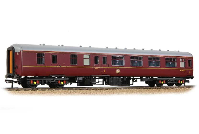 Bachmann 39-413K BR Mk2A BFK Brake First Corridor BR Maroon (Support Coach) O...