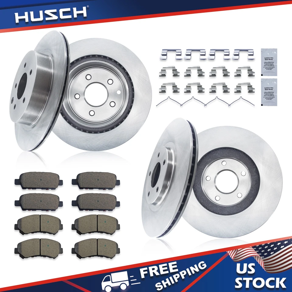 Front Rear Disc Rotors Brake Pads Kit for 2016 - 2019 NISSAN MAXIMA 2009-2014 Foto 1 de 4