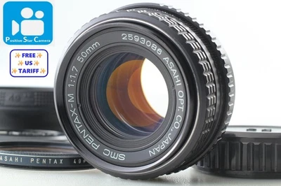 🎦VIDEO👀✨MINT✨ Asahi Pentax SMC Pentax-M 50mm f1.7 Standard K Mount From JAPAN - Image 1 of 4