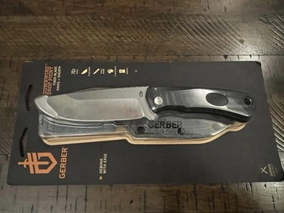GERBER Downwind Drop Point Knife G-10 Handles 4.25 " 7CR17Mov SS Blade+ Sheath   - Image 1 of 3