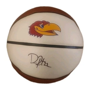 DARRYN PETERSON SIGNED KANSAS JAYHAWKS LOGO BASKETBALL JSA CERTED #CB75646 NBA  - Picture 1 of 3