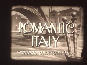 ROMANTIC ITALY 1952 16MM B/W SOUND 400FT CINE FILM - Picture 1 of 15