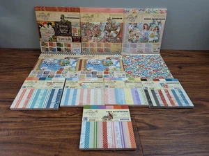 GRAPHIC 45 Lot ~ 8x8 & 6X6 Papers Used/New ~ IMAGINE, TYPEOGRAPHY, SECRET GARDEN - Picture 1 of 8