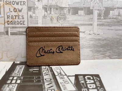Mickey Mantle Laser Signature Card Holder Cash Pocket - Image 1 of 4