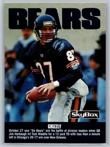 1992 Skybox Impact - Tom Waddle #279 - Team Checklist Bears - Bild 1 von 2