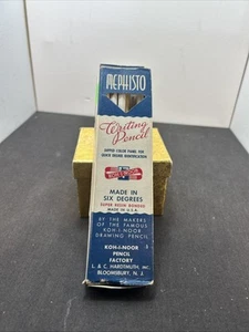Vintage Mephisto Writing Pencils No 465 Koh-I-Noor No3 9 In Box New Jersey - Picture 1 of 11
