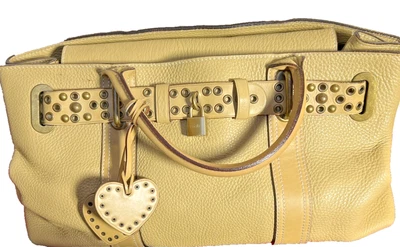 Bolso Luella Bartley RARO $1100 venta al por menor cuero resistente 17x10 WOW Foto 1 de 4