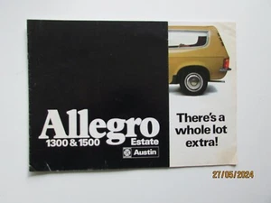 ALLEGRO 1300 AND 1500 ESTATE BROCHURE NO 3137 - Picture 1 of 2
