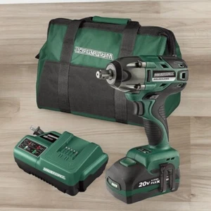 Masterforce 20-Volt Cordless 1/2" Impact Wrench Kit Set W Battery, Charger, Clip - Picture 1 of 7