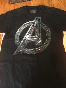 Marvel Avengers T Shirt Black Mens M— Age Of Ultron - Afbeelding 1 van 4