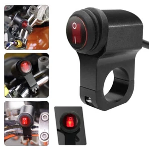 Motorrad Lenker Scheinwerfer Lichtschalter Ein/Aus Schalter On/off Switch 12V DE - Picture 1 of 12