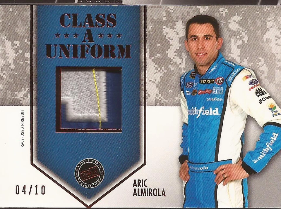 2014 Nascar Racing American Thunder Aric Almirola Firesuit Uniform CAU-AA /10 - Image 1 of 1