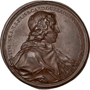 1709 Medalla Cardenal Ulisse Gozzadini Italia Obispo de Imola (MED111-) - Imagen 1 de 2