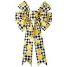 White and Black Plaids Wreath Bows Wrapping Bows Decorative Bows for Party