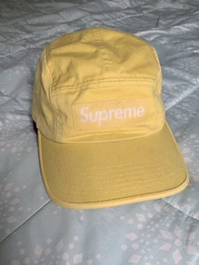 Supreme Box Logo Hat Five Panel Camp Hat Yellow Original Authentic Real Official - Bild 1 von 8