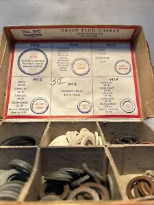 Vintage Champ Items Drain Plug Gasket Parts Display Box Cardboard - Picture 1 of 3