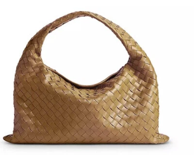 NWT Bottega Veneta Hop woven intrecciato Brown Small Shoulder Bag - Image 1 of 4