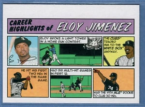 2022 Topps Heritage Eloy Jimenez Career Highlights Comic White Sox SP - Imagen 1 de 2