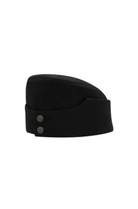WWII German M42 Panzer EM black Gabardine overseas cap - Picture 1 of 1