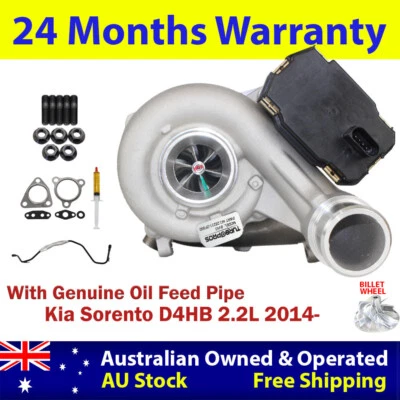 Модернизированный турбонагнетатель в нормандском стиле + подлинная труба подачи масла для Kia Sorento D4HB 2,2 л - Изображение 1 из 4