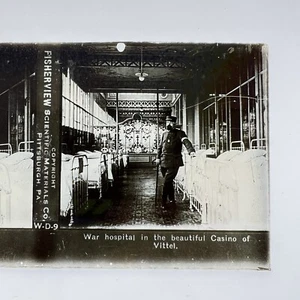 FISHERVIEW Glass WWI STEREOGRAPH Card Stereoview PLATE - Photograph Slide W-D-9 - Picture 1 of 7