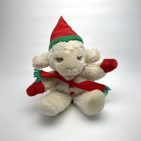 Vintage 1988 Shari Lewis Lamb Chop Plush Hand Puppet  doll Christmas Cover