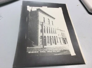 Vecchio edificio massonico in bianco e nero 4 x 6 Colorado Central City Hall - Foto 1 di 3