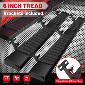 Nerf Bar For 2009-2018 DODGE Ram 1500 Crew Cab 6" Running Board Side Step 2 pcs - Picture 1 of 10