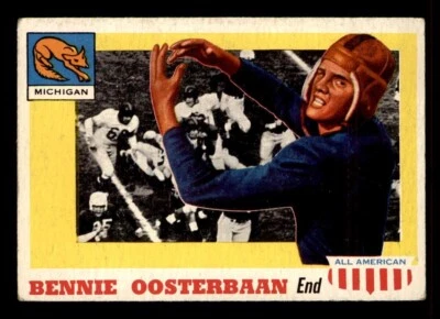 1955 Topps All American AA Football #80 Bennie Oosterbaan EX *2 - Image 1 of 2