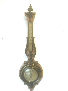 Baromètre en bois et laiton de style Louis XVI  Instrument de mesure - Imagen 1 de 6