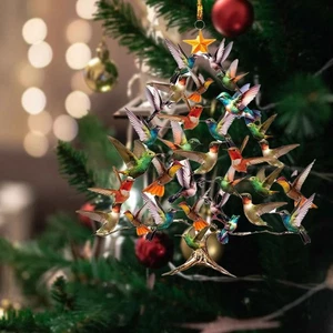 Hummingbird Christmas Ornament, 2025 New Stacking Hummingbird Ornaments D5Z3 - Picture 1 of 14
