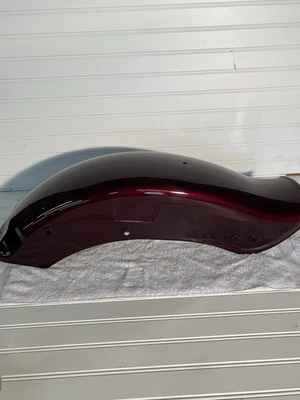 Guardabarros trasero Softail Red Metalflake 1984-1999 pintado original OEM para Harley Davidson Foto 1 de 4